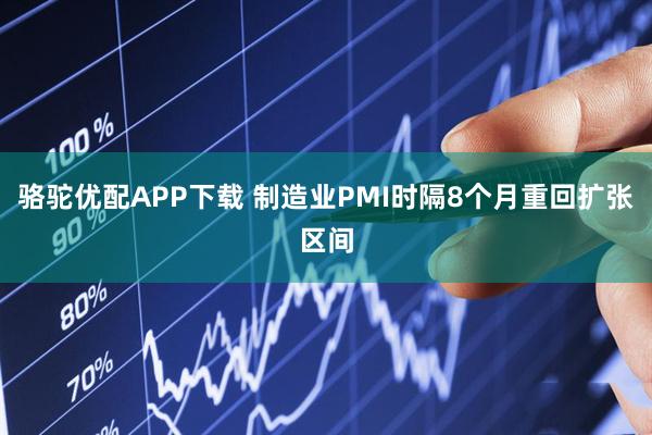 骆驼优配APP下载 制造业PMI时隔8个月重回扩张区间